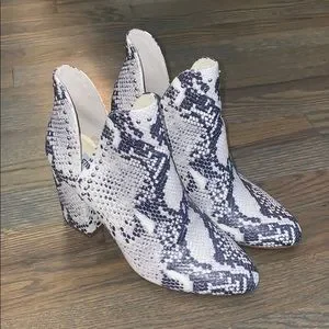 Steve Madden Shoes Steve Madden Rockstar Snakeskin Booties
